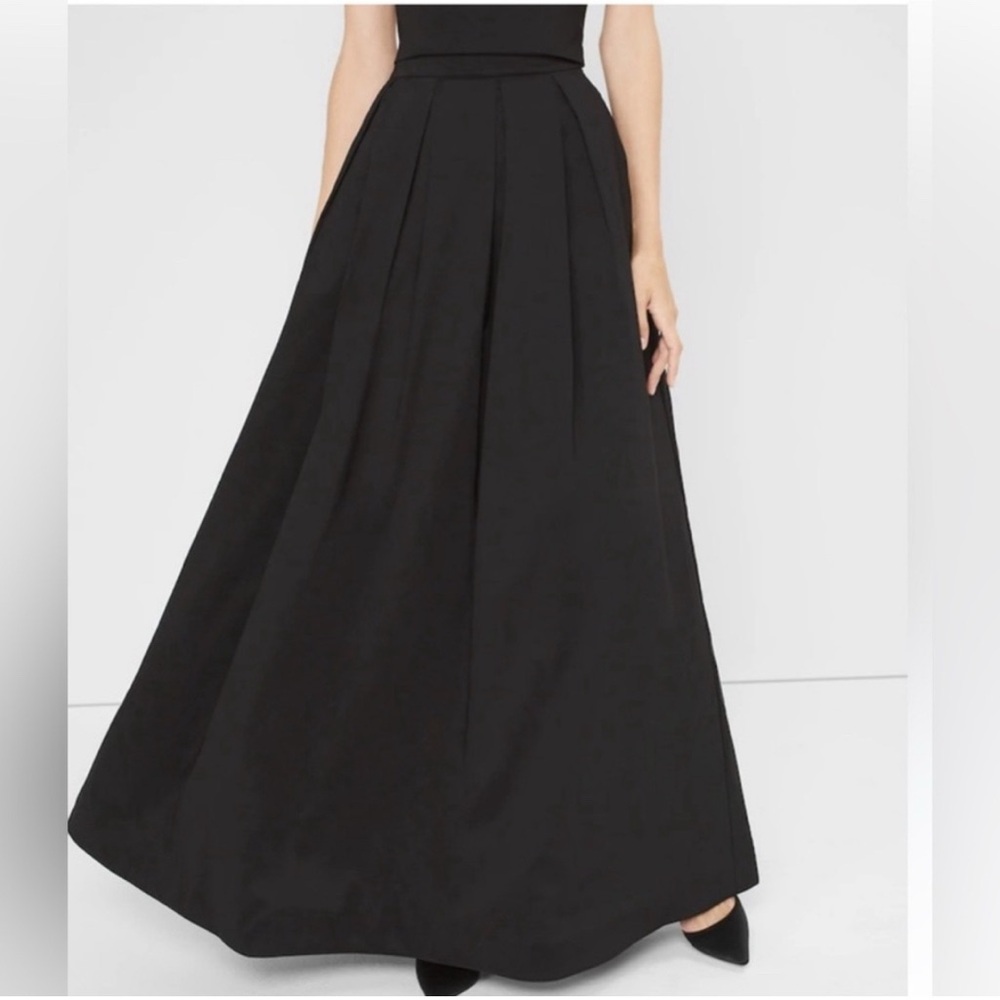 White House Black Market Classic Black Maxi Skirt